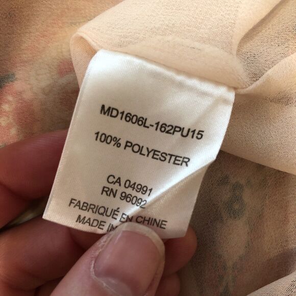 Carolina Belle Montreal Pink Blue Paisley Boho Sleeveless Sheath Dress Size 8 - Picture 6 of 7